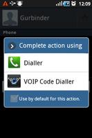 VoIP Code Dialler स्क्रीनशॉट 1