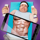 Muscles Workout: Gym Trainer Photo Editor & Maker icône