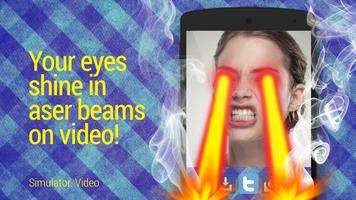 Laser eyes. Simulator. Video تصوير الشاشة 1