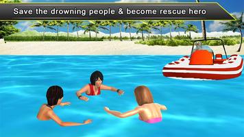 Beach Lifeguard Boat Rescue screenshot 1