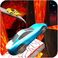 Extreme Car Stunts Volcano Jump Car