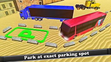 Poster Bus Driver Truck Parking Fun 3D