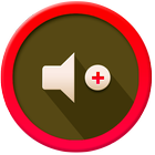 Stereo speakers booster icon