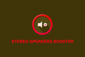 Stereo speakers booster Plakat