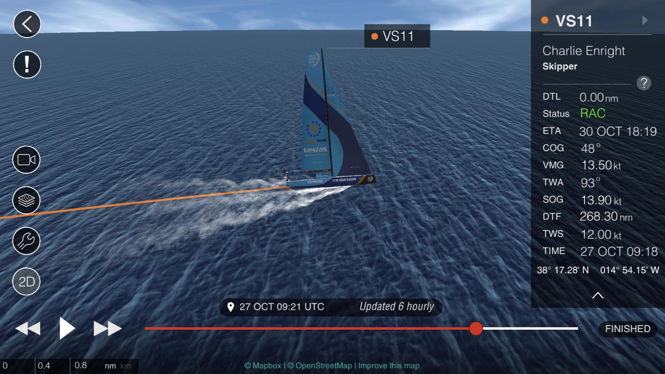 yacht race tracker app