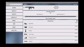 BF3 Weapon Statistics captura de pantalla 1