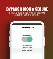 VPN Gratis • Cepat, Aman & Unlimited! Affiche