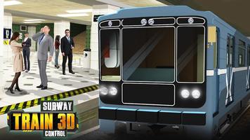 U-Bahn 3D-Steuerung Plakat