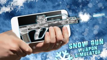 Schnee Gun Waffe Simulator Plakat