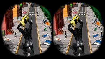 VR Angry Gorilla Rampage 3D :Google Cardboard Game capture d'écran 1