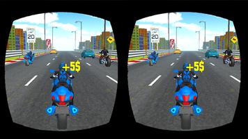 VR Moto Bicicleta Corredor Cartaz