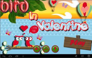 Bird in valentine poster