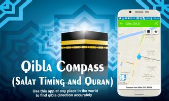 Qibla Compass (salade timings en de Koran) screenshot 2