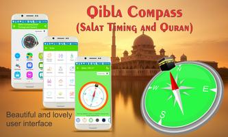 Qibla Compass (salad timing dan Quran) screenshot 3