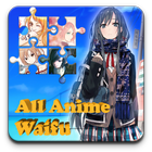 آیکون‌ All Anime Waifu Jigzaw Puzzle - Beautify your desk