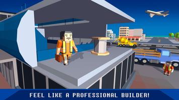 Airport Building Simulator 3D الملصق