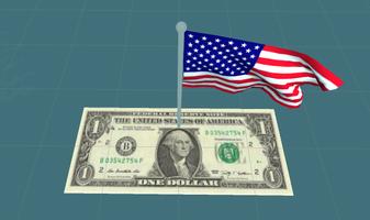 US Flag AR - Works /w Dollar Plakat