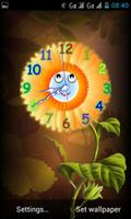 Analog Clock with Eyes - LWP Affiche