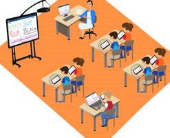 Virtual and Smart Classroom Affiche