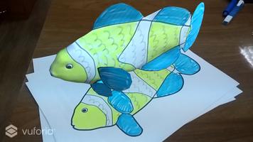 AR Coloring Book. Tropical fish capture d'écran 1