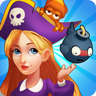 Pirate Treasures Crush - Match 3 Candy Puzzle Game أيقونة
