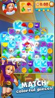 Pirate Treasures Crush - Match 3 Candy Puzzle Game تصوير الشاشة 1