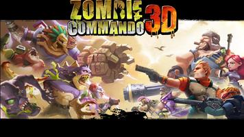 Commando Zombie 3D Affiche