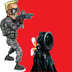 Sniper bold icône