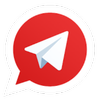 Telegram (Red) icon