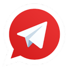 Telegram (Red) icône