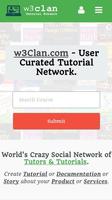 w3clan- Create Tutorial & Earn Affiche