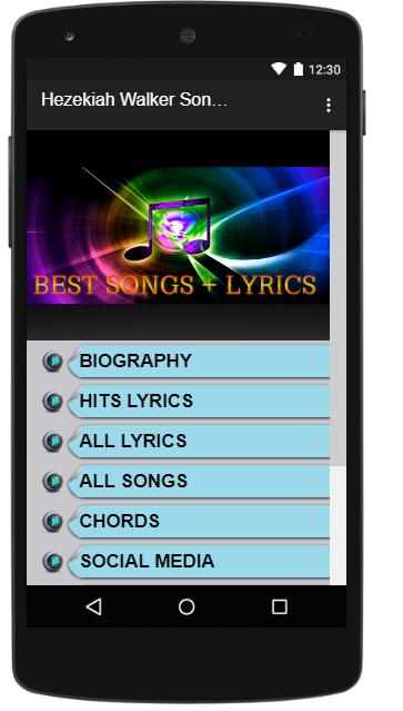 Hezekiah Walker Songs Lyrics For Android Apk Download