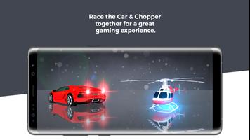 Car and Chopper Drive AR-poster