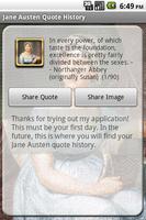 Jane Austen Quotes with Widget تصوير الشاشة 1