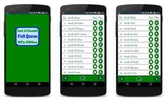 Al Ghamidi Full Quran MP3 Offline ảnh chụp màn hình 1