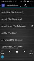 Sudais Full Quran MP3 Offline capture d'écran 3