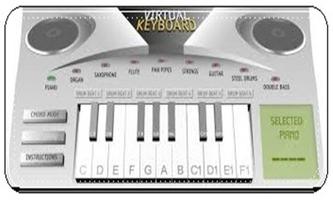 Piano Virtual Keyboard Affiche