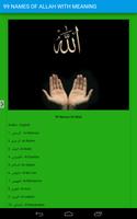 99 Names of Allah With Meaning poster
