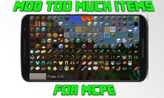 Poster Mod Too Much Items for MCPE