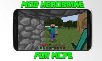 Mod Herobrine for MCPE Poster