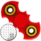 Fidget Spinner Цвет по номеру - Pixel Art иконка