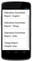 Srikrishna Committee Report Affiche