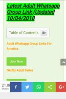 Poster Adult Whatsapp Group