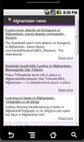 2 Schermata Afghanistan news