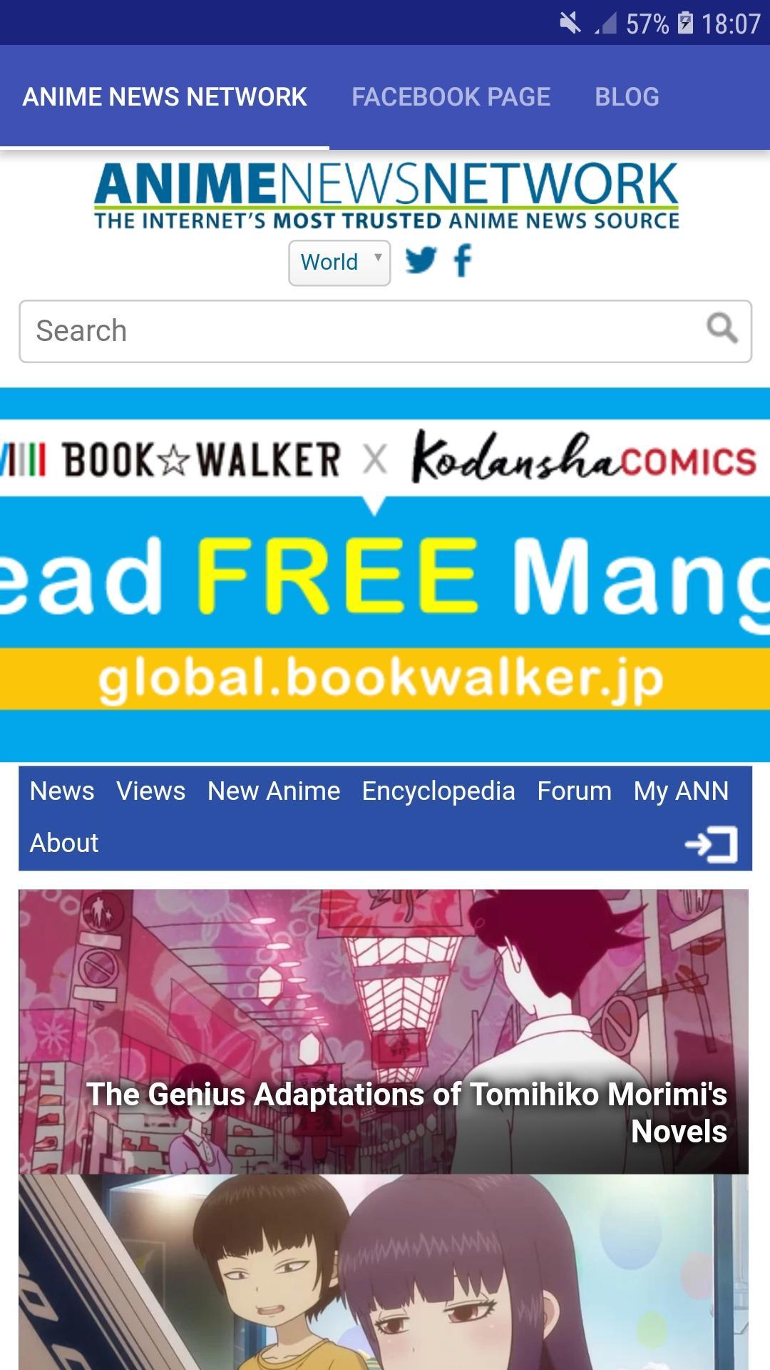 Tải xuống APK Anime News Network cho Android Tải xuống APK Anime News Network cho Android