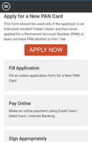 Apply PAN Card Online Services captura de pantalla 2