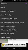 2 Schermata Baby Food Recipe &Toddler Meal Planner- Food chart