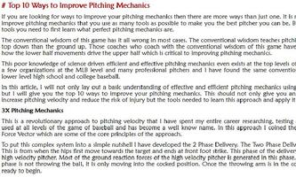 Baseball Pitching Drills capture d'écran 2