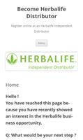 Become Herbalife Distributor Affiche