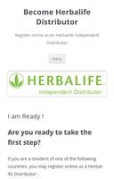 Become Herbalife Distributor स्क्रीनशॉट 1